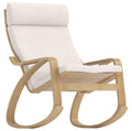 Durable Polyester Flax Chair Replacement Cover Made Compatible with IKEA Poang Armchair. Slipcover Only. Chair is Not Included. 