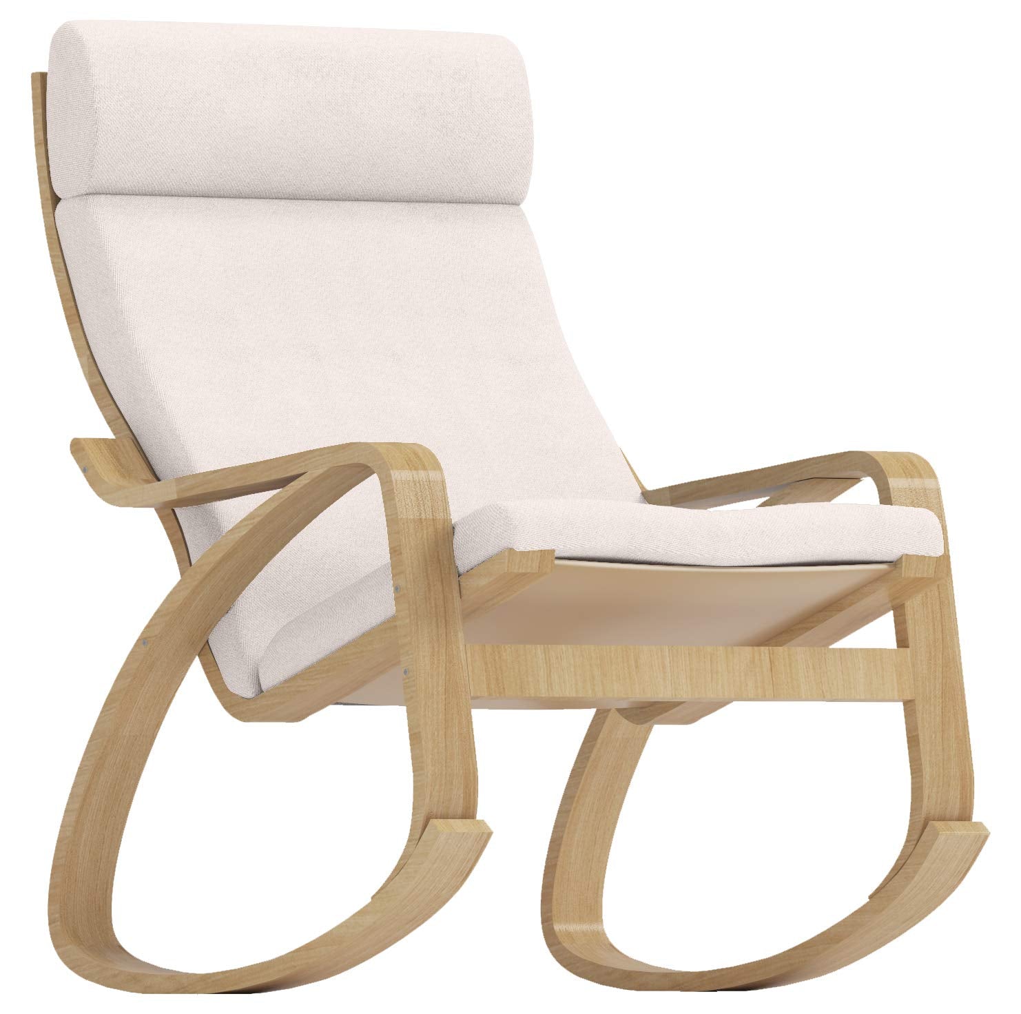 Durable Polyester Flax Chair Replacement Cover Made Compatible with IKEA Poang Armchair. Slipcover Only. Chair is Not Included. 