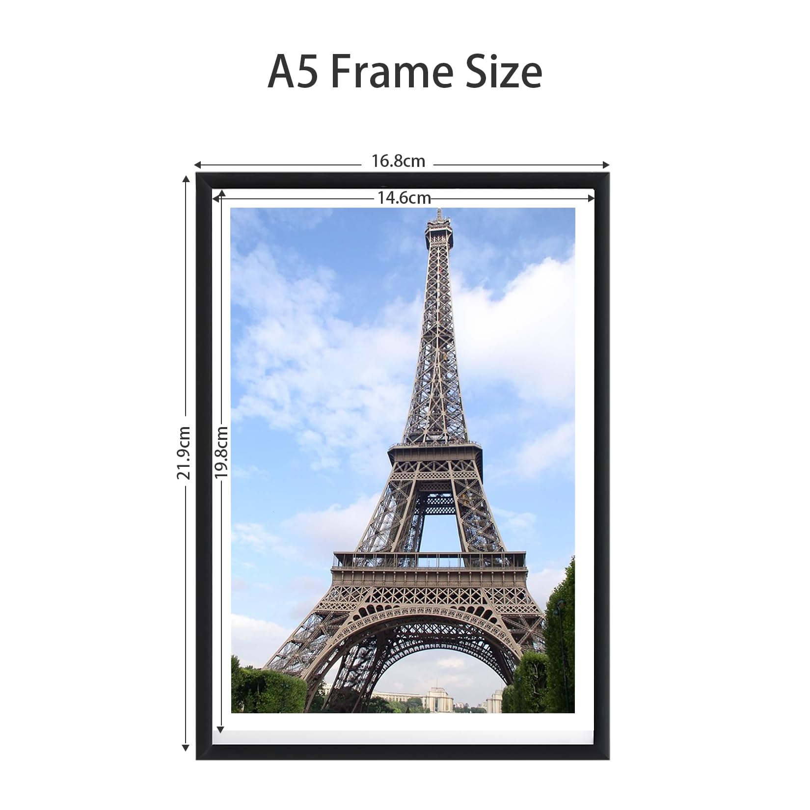 Lyyyxgyp 6X8 Metal Picture Frame 15.2X20.3Cm 2 Pack Black Aluminum Alloy Photo Frame With Plexiglass For Wall Hanging Or Tableto
