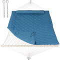 Anow 2 Person Hammock With Detachable Large Hammock Pad And Pillow, Tree Hammock For Outside, 450 Lbs Weight Capacity, Blue