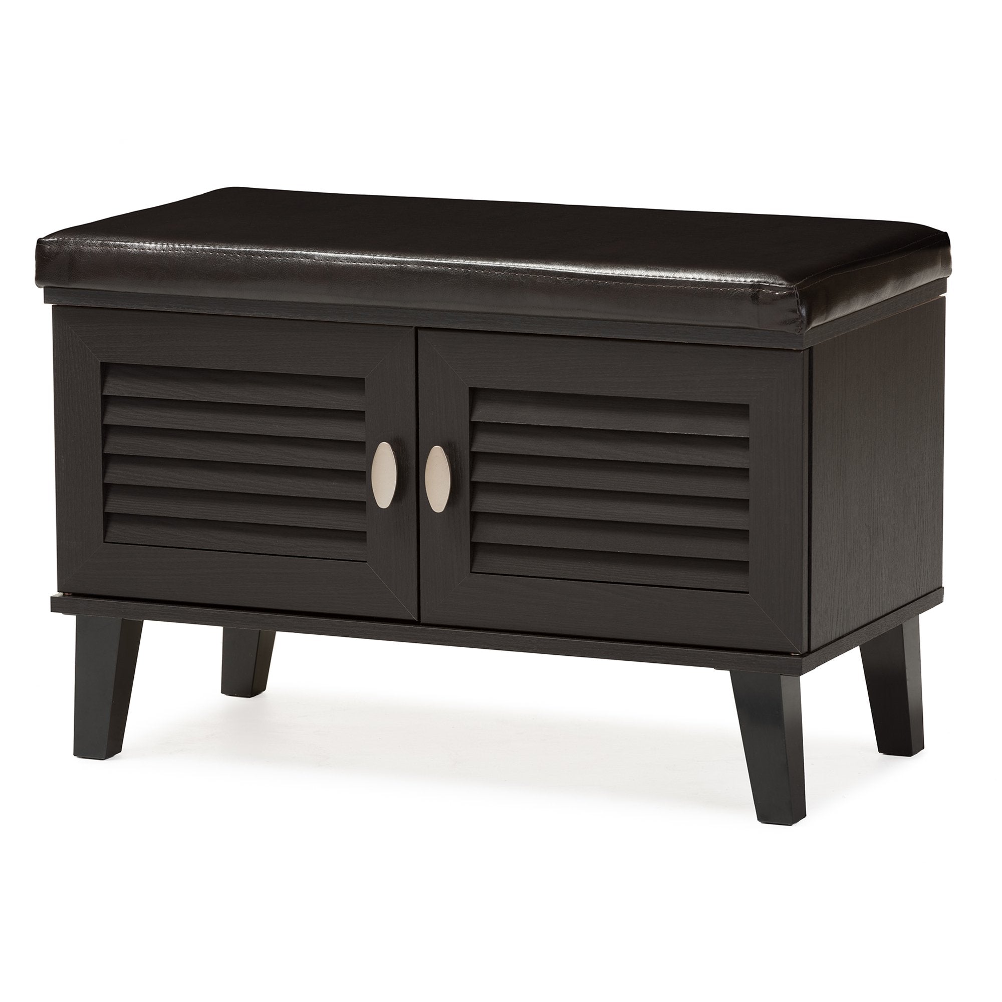 Baxton Studio FP-6793-Espresso Storage-Benches, Dark Brown