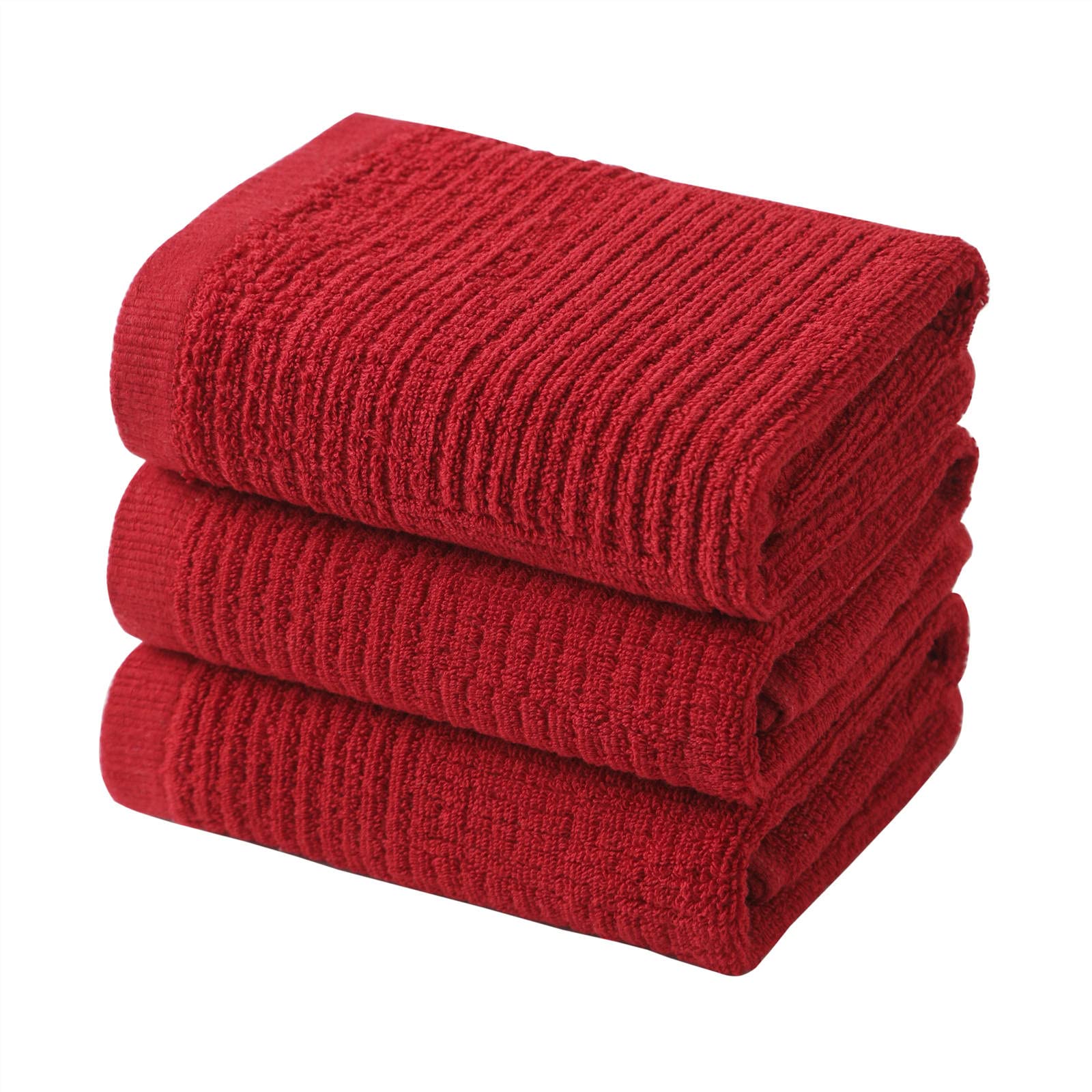 Dish Towels for Kitchen, Absorbent Cotton Kitchen Towels for Drying Dishes, Terry Cloth Tea Towels for Cleaning Set of 3