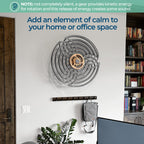 Mindsight Kinetic Wall Art MS-034, Wood, Ripple - Glacier Gray