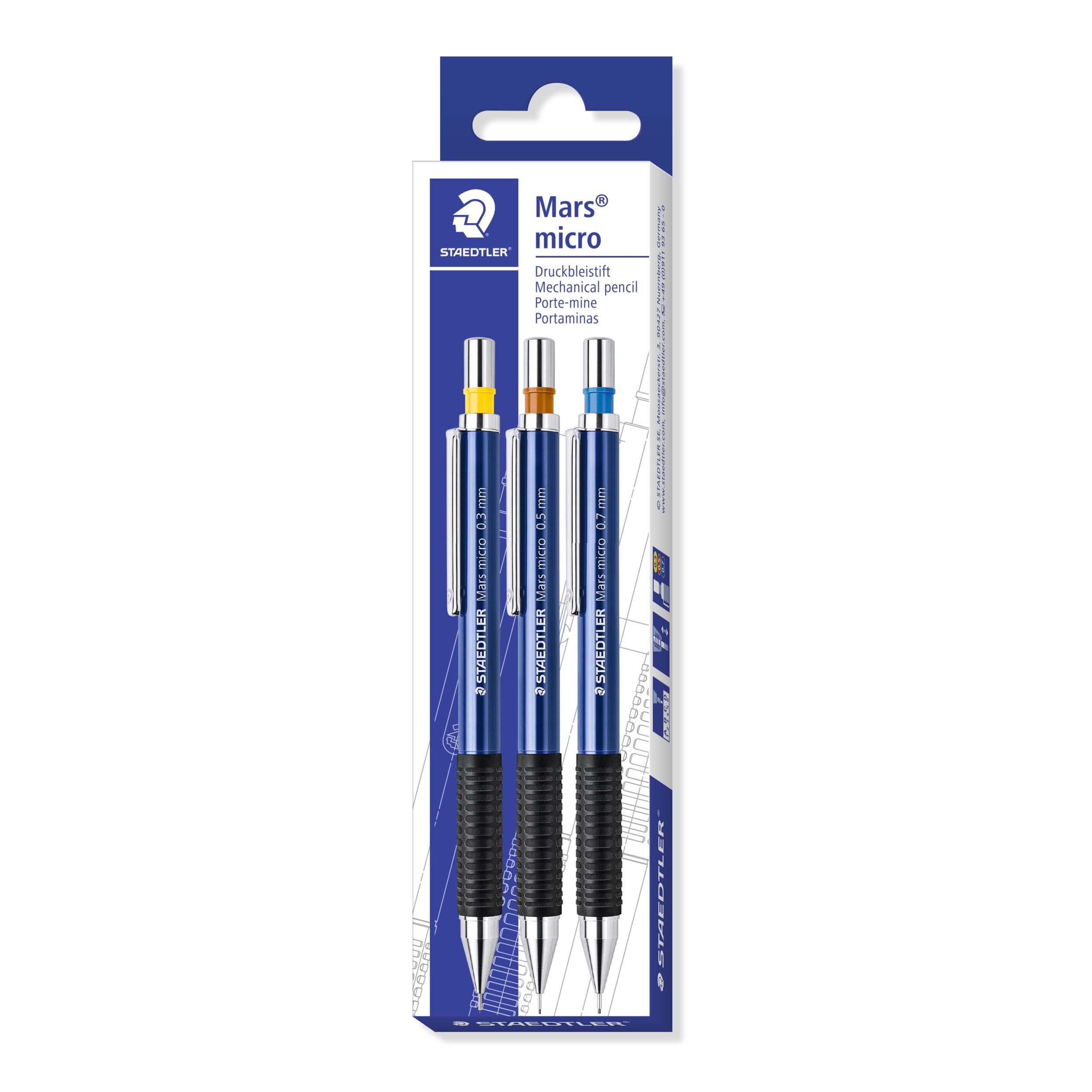 Staedtler Mars Micro Pencil Pencil, With 3Pcs - 775 Sc Wp303, Multicolor, 775 Sc Wp3St