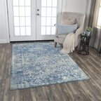 Rizzy Home Alora Decor Essential 9' X 12' Classic/Modeled Blue/Ivory Hybrid Area Rug