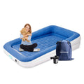 SoundAsleep Products Dream Series Kids Air Mattress Includes High Speed External Pump - Extra Tall Safety Bumpers - Portable, To