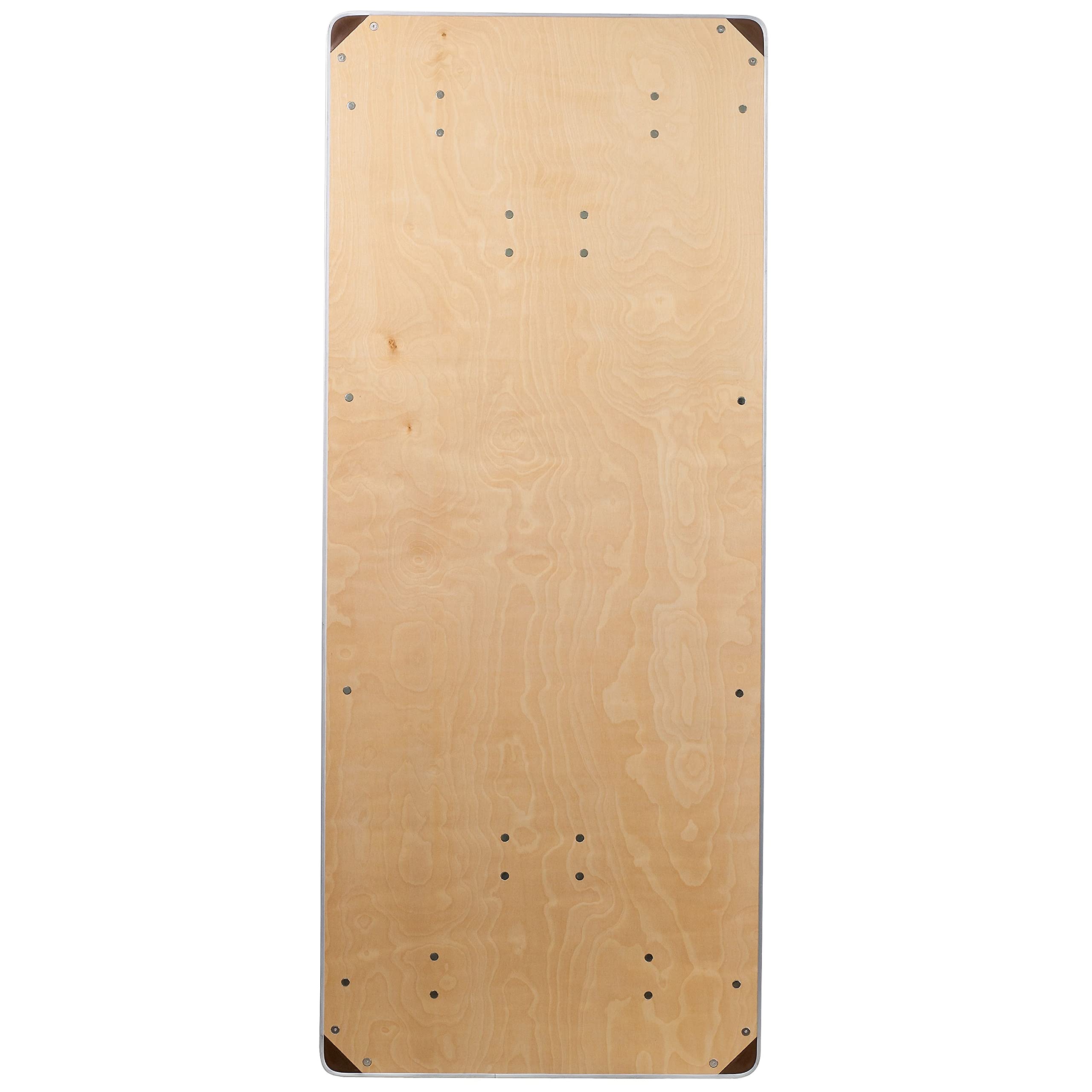 Flash Furniture 072Birchm 30X72 Rectangular Heavy Duty Birchwood Folding Banquet Table, Silver