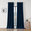 Joydeco Blackout Curtains 120 Inch Length 2 Panels Set, Thermal Insulated Long Curtains& Drapes 2 Burg, Curtains For Living Room