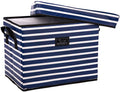 SCOUT Rump Roost Medium Lidded Storage Bin  Collapsible  Nantucket Navy