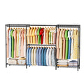 SINGAYE Heavy Duty Portable Closet Metal Clothes Racks Wardrobe with Shelf