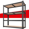 REIBII 40'' W Garage Shelving 2000LBS Storage Shelves Heavy Duty Shelving 4 Tier Adjustable Metal Shelves for Garage Shelves Sto