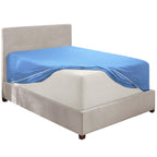 Nestl Calm Blue California King Fitted Sheet, Extra Deep Pocket Cal King Fitted Sheet Only, 1800 Microfiber Fitted Bed Sheet, Ultra Soft Fitted Sheet California King Fits Up To 24 Inch Mattress