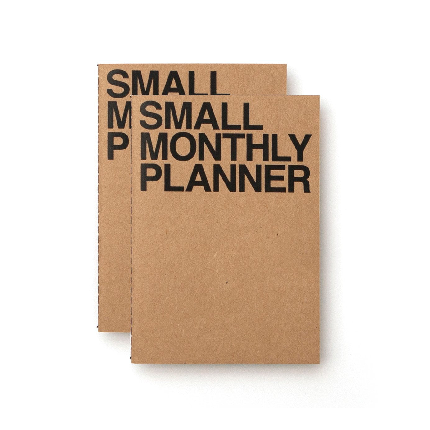 Jstory Small Monthly Planner Set Of 2 Stitch Bound Flat Lay Compact Handy Year Round Flexible Cover Goal/Time Organizer Thick Pa