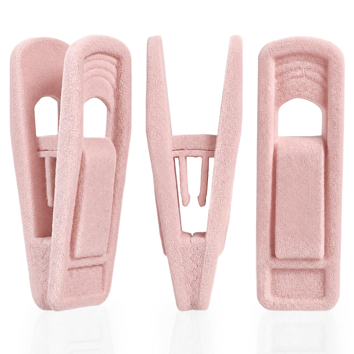 Neiysoe 24 Pack Velvet Hanger Clips for Velvet Hangers, Blush
