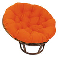 Blazing Needles Twill Papasan Cushion, 48" X 6" X 48", Tangerine Dream
