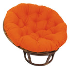 Blazing Needles Twill Papasan Cushion, 48" X 6" X 48", Tangerine Dream
