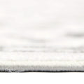 HomeRoots 531761 9 x 12 ft. Light Gray Floral Power Loom Rectangle Area Rug with Fringe