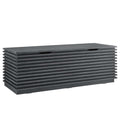 Modway Render 47&Quot; Wood Grain Storage Bench In Charcoal