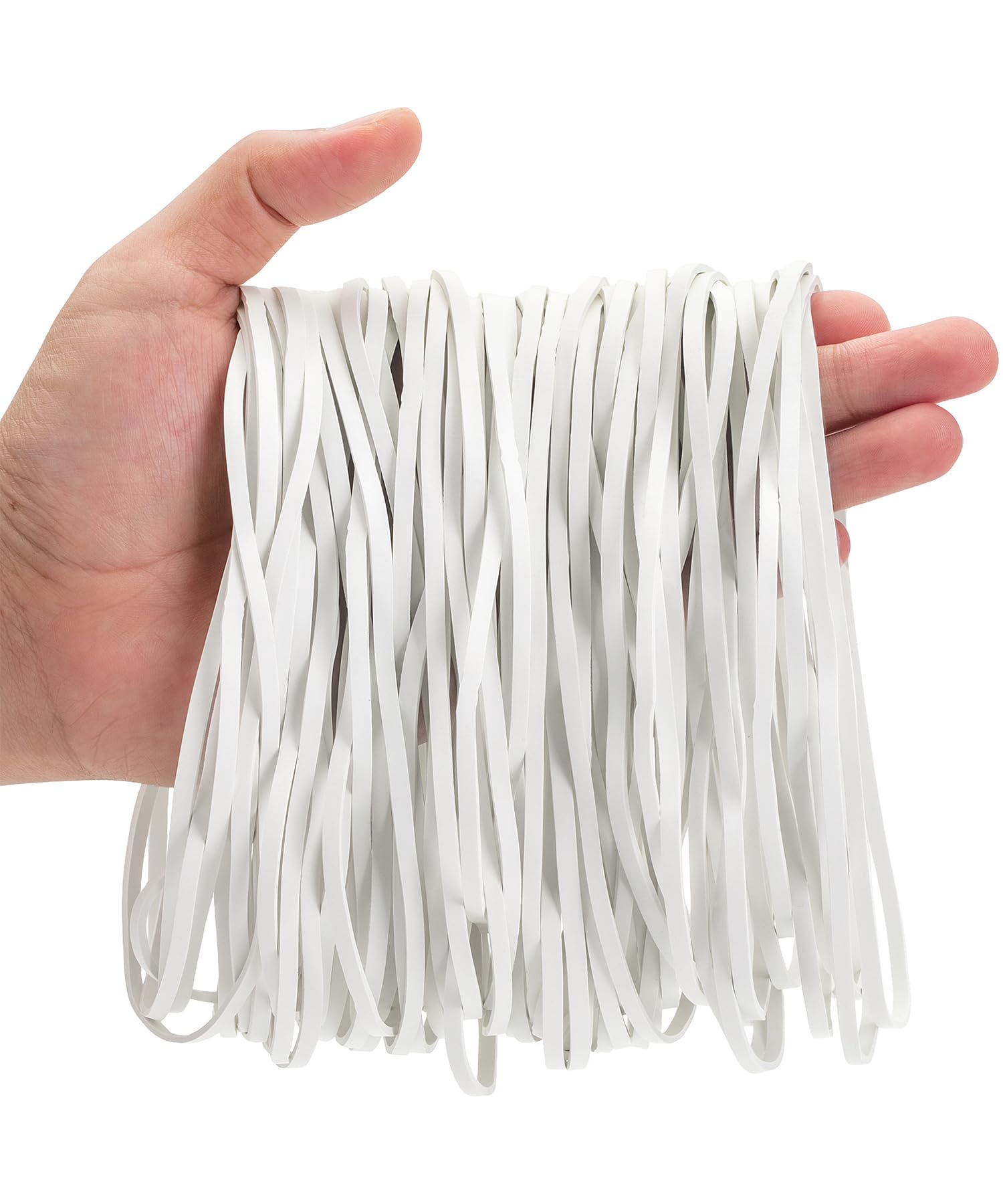 Mr. Pen- Extra Large White Rubber Bands, 100 Pack, 7 Inch, Office Supplies