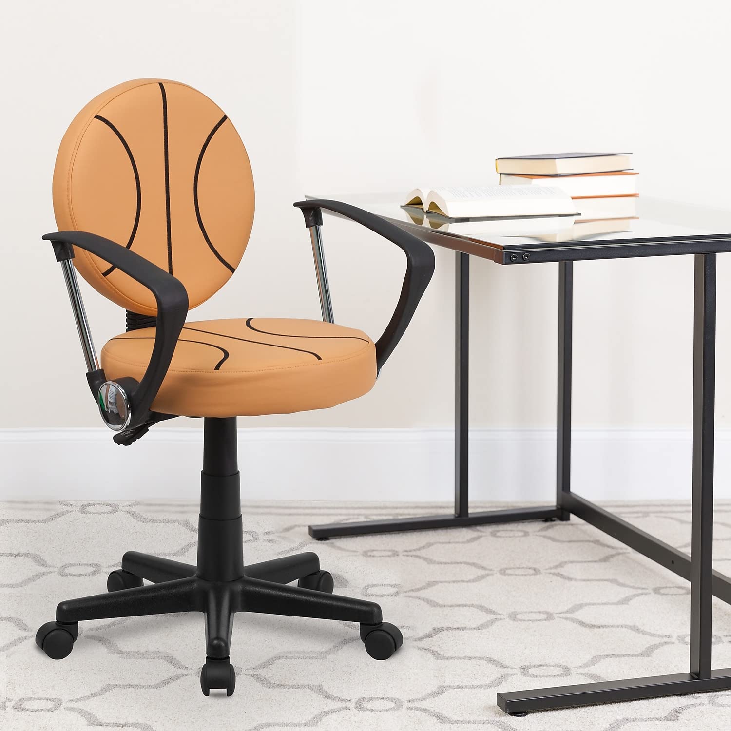 Flash Furniture Brandon Basketball Swivel Task Office Chair with Arms