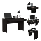 DEPOT E-SHOP Acanto 2 Drawer Writing Computer Desk, 29.5" H, Black, Office