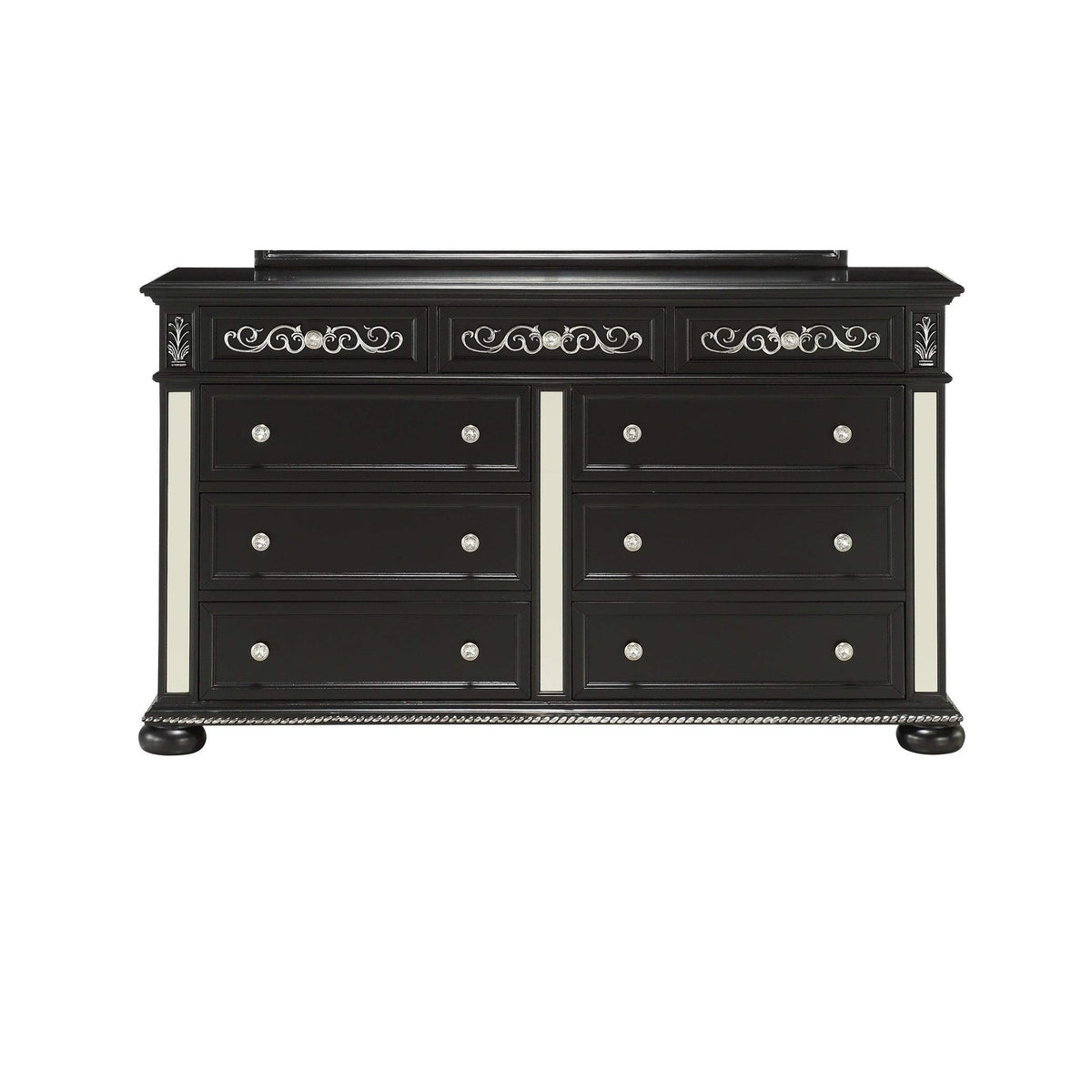 Global Furniture Usa Global Furniture Diana Black (Mirror Sold Seperately) Dresser, 9-Drawer