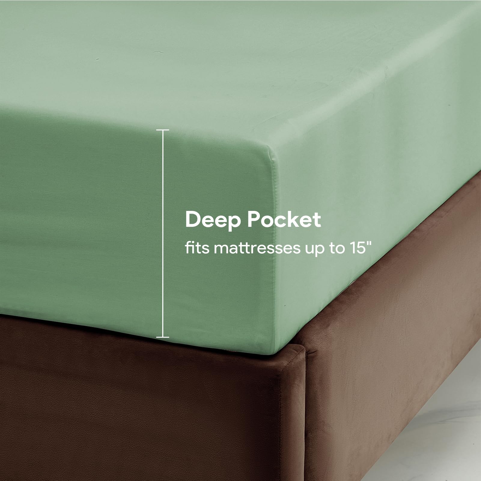 Maple&Stone Twin Fitted Sheet Only - Bulk Pack Of 6 Bottom Sheets - Premium Soft & Breathable, Brushed Microfiber Fabric For Twi