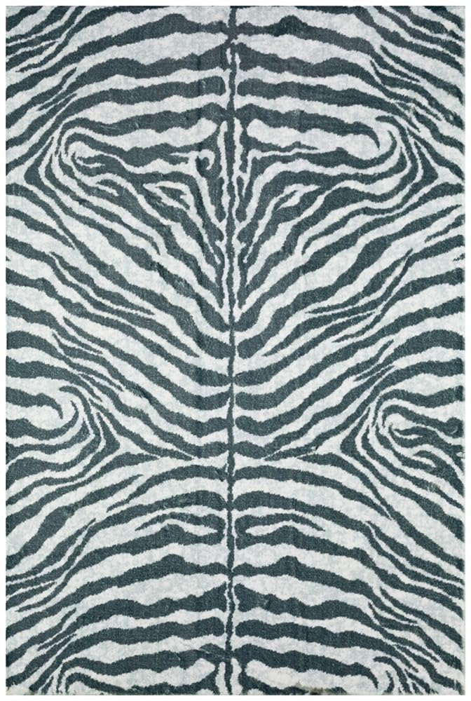 Dalyn Rugs Akina Zebra Animal Print Ak1 Faux Fur Flannel 8' X 10'