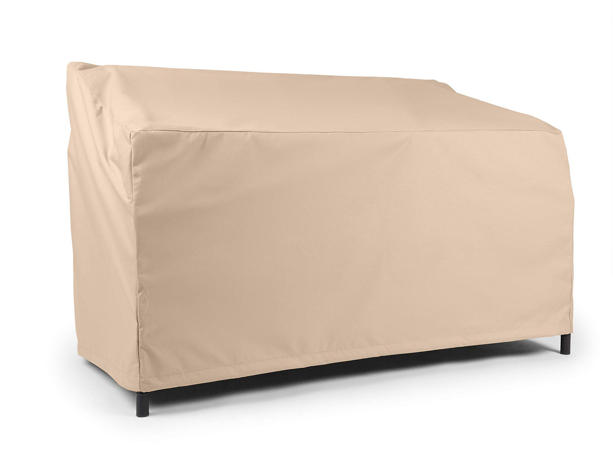 Covermates Outdoor Patio Sofa Cover - Heavy-Duty Polyester, Weather Resistant, Drawcord Hem, Seating And Chair Covers, 58W X 40D X 40H, Ripstop Tan