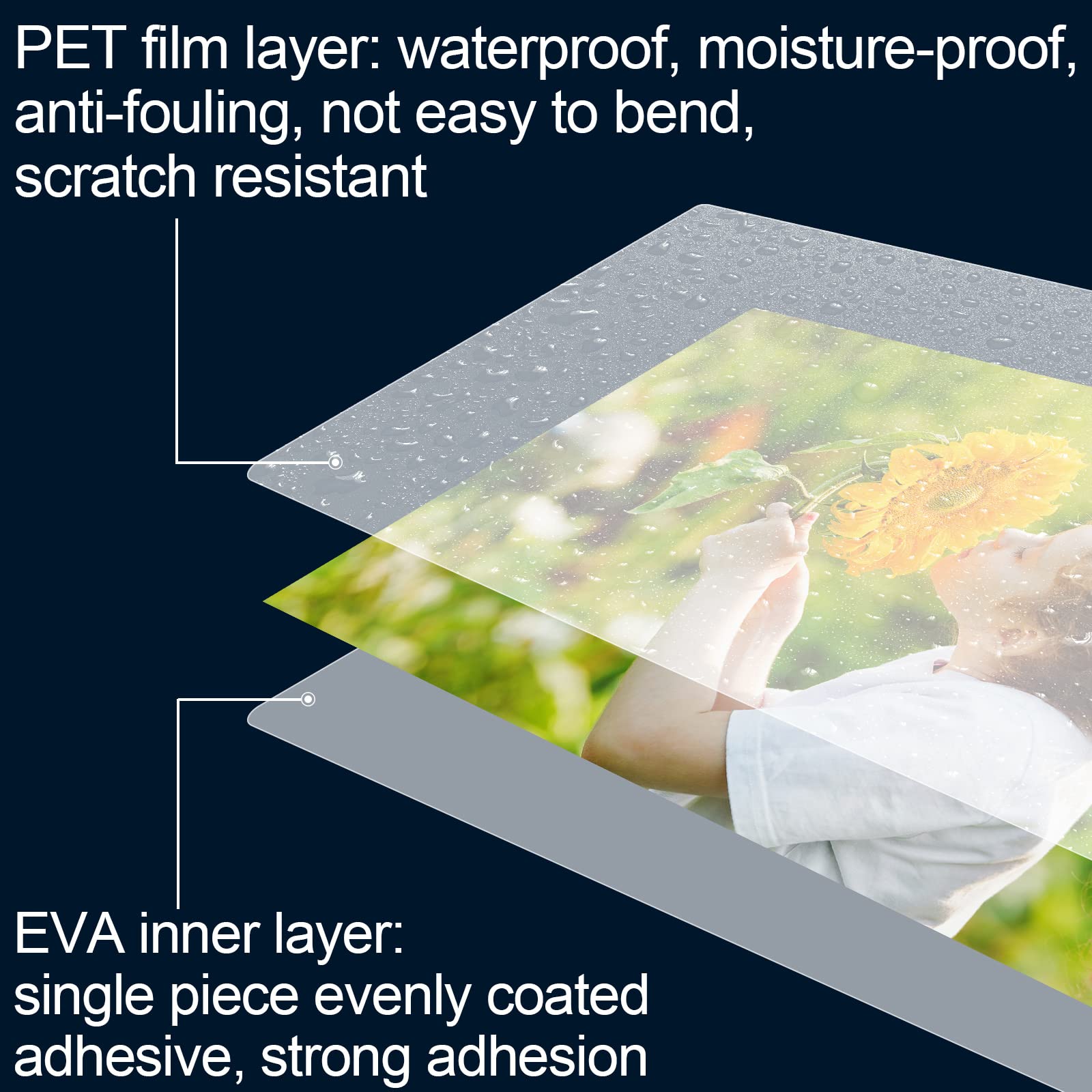 Herkka 300 Pack Laminating Sheets, Holds 8.5 X 11 Inch Sheets, 3 Mil Clear Thermal Laminating Pouches 9 X 11.5 Inch Lamination S