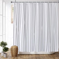 Chloroplastid Grey And White Striped Shower Curtain Modern Geometric Abstract Farmhouse Shower Curtains For Bathroom Decor Water