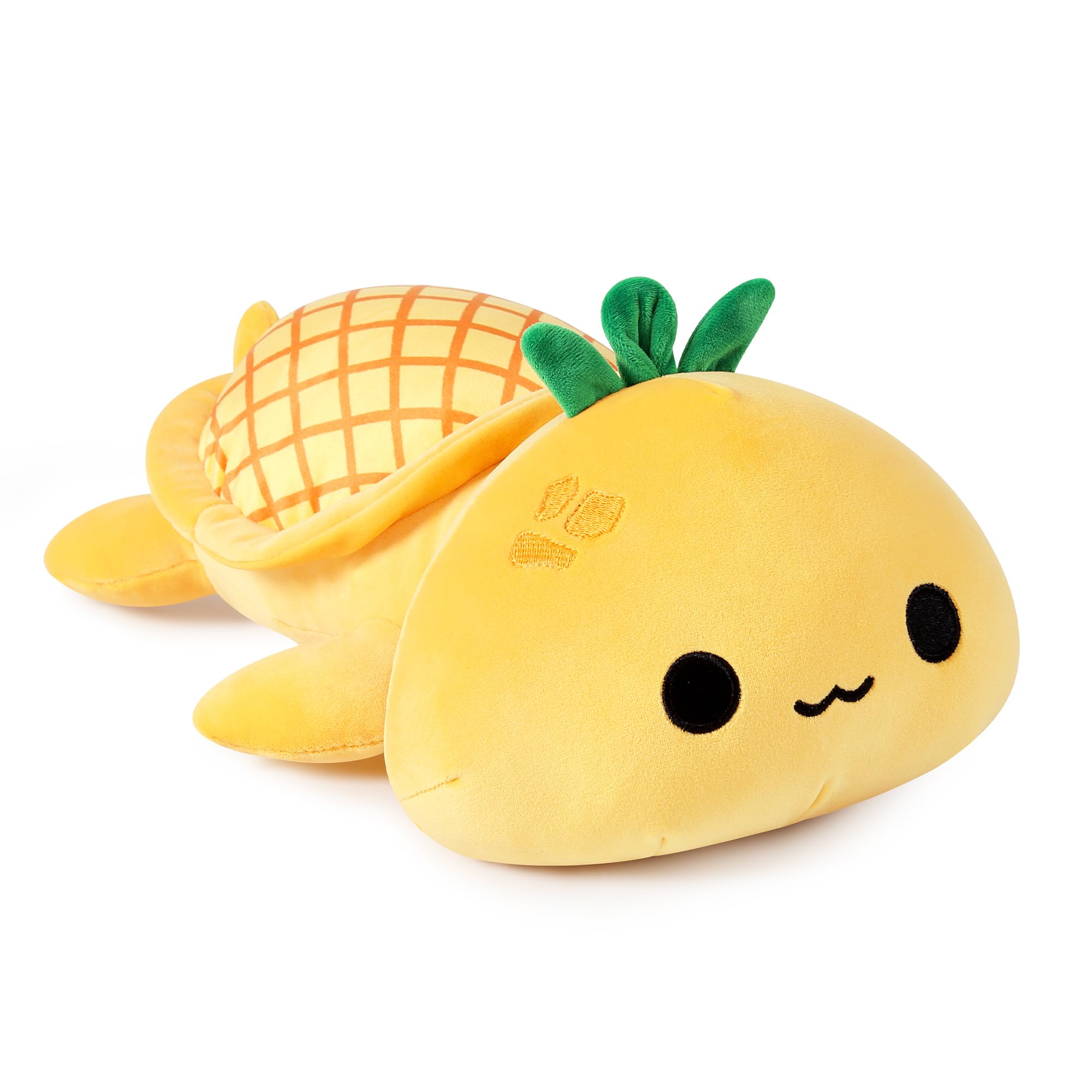 Onsoyours Turtle Plush Cute Pineapple Soft Stuffed Animal Turtle Plush Pillow, Tortoise Kawaii Pineapple Plushie Toy For Kids (P