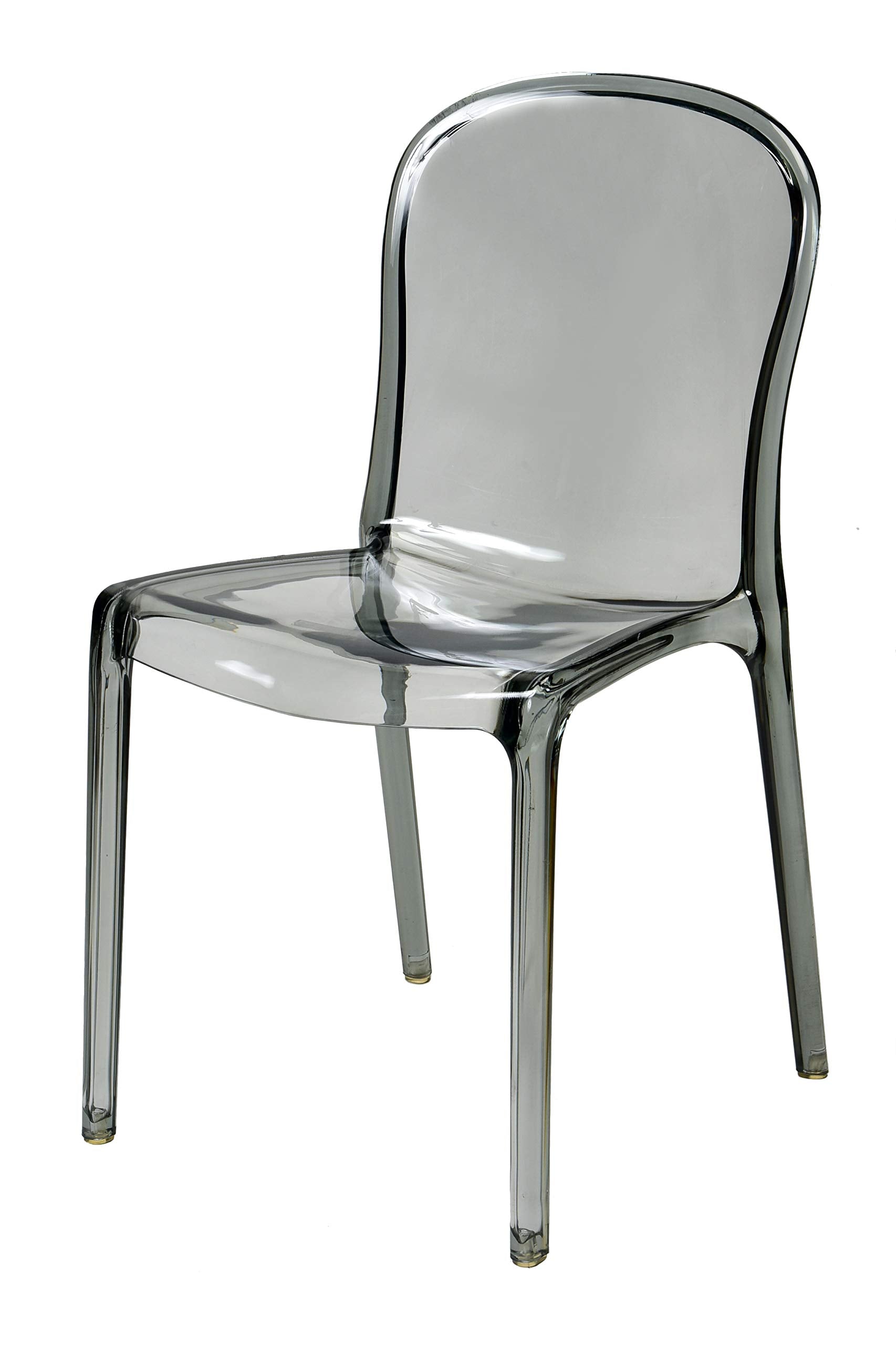 Commercial Seating Products Polycarbonate Genoa Chairs, Smoke Grey