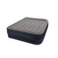 Intex 64135Ep Deluxe Blow Up Comfortable Pillow Rest Raised Air Bed Mattress With Built In Pump, Queen Size