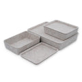 Welaxy Lidded Felt Drawer Organizer Trays with lids Desktop Organizer Bins Storage box for crafts office supplies pen notes Junk