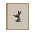 Poster Master Vintage Poodle Poster - Retro Dog Print - Sketch Art - Drawing Art - Pet Portrait Art - Animal Lover Art - Minimal