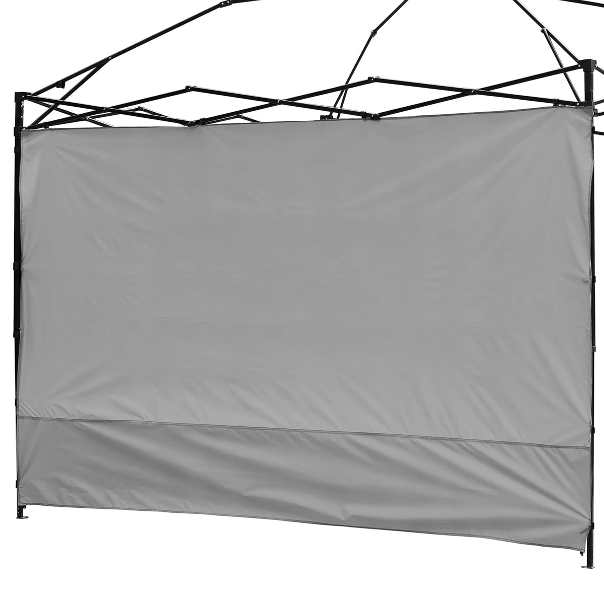 Canopy Sunwall Sidewall Gazebos Tent Waterproof For 8X8Ft Pop Up Canopy Straight Leg Gazebos Outdoor Instant Canopies 1 Pcs Gray