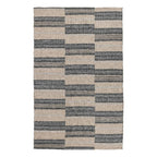 Kosas Home Boulder 24 x 36 Polypropylene Fabric Area Rug in Charcoal/Natural