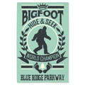 Lantern Press 16x24 Inch Giclee Art Print Wall Decor, Blue Ridge Parkway, Bigfoot Hide and Seek