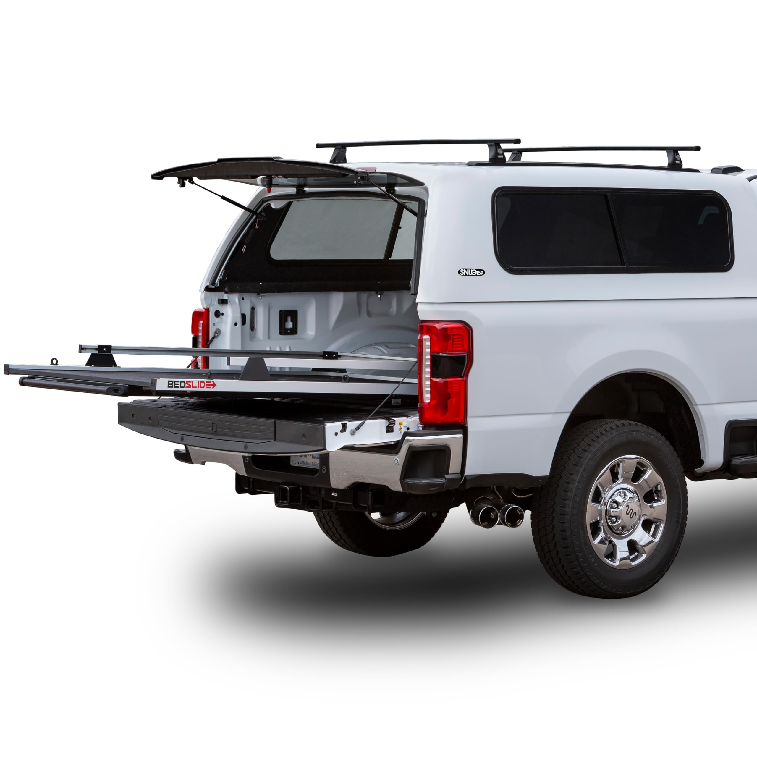 Bedslide 1000 Classic Sliding Truck Bed Organizer, 53 x 37-Inch, Capacity 1000 lbs, Truck Bed Storage Drawer, Silver