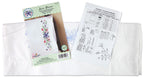 Design Works Crafts Star Flowers Stamped For Embroidery Pillowcases, White