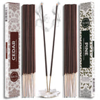 Trumiri Incense Sticks - Combo Pack of 40 Insence-Sticks - 20 Cedar + 20 Pine - Insenses - Insents - Incents - Inscense - Incenc