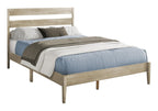 Monarch Specialties I 6065Q Bed, Queen Size, Frame Only, Platform Bed, Bedroom, Grey Wood Frame, Grey Solid Wood Legs, Contemporary