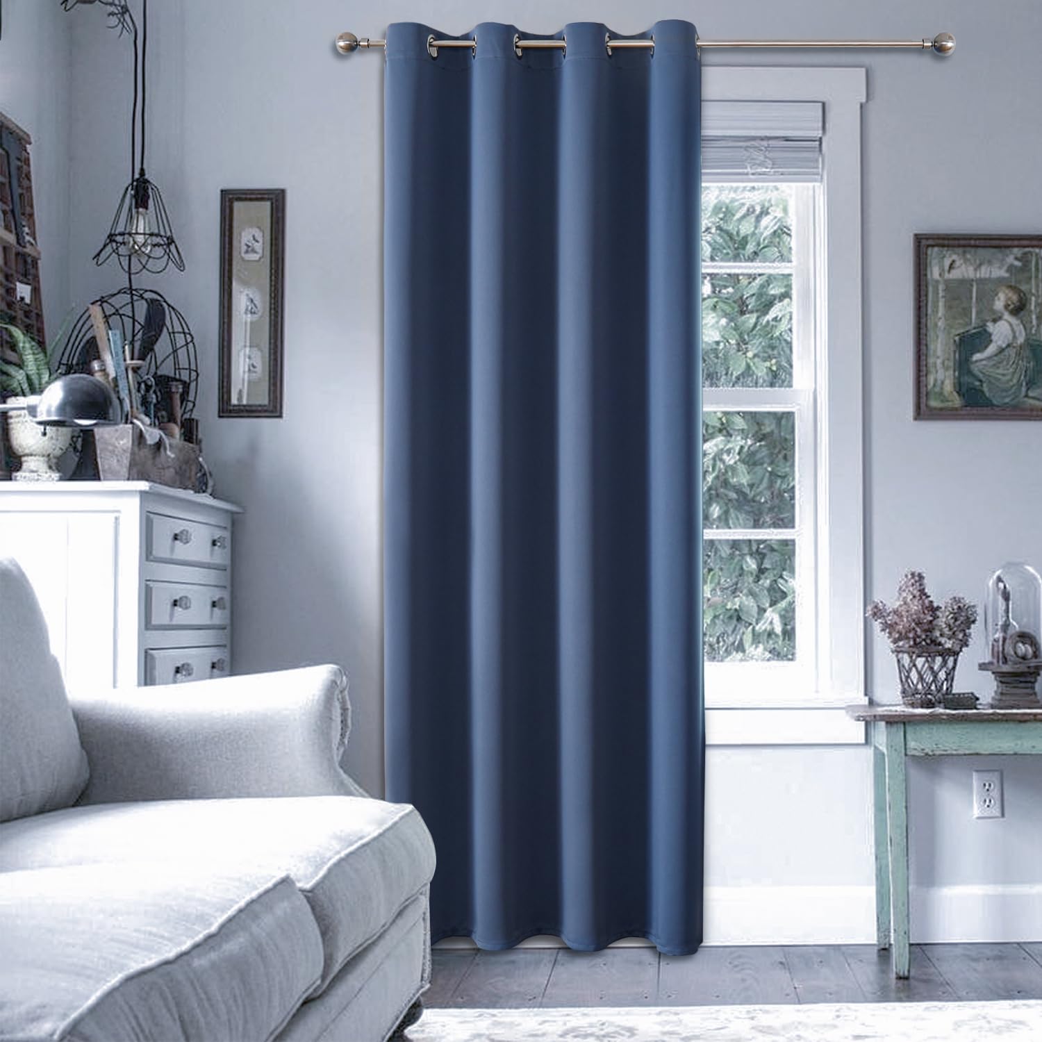 Chrisdowa Blackout Curtains 120 Inches Long For Living Room, Grommet Thermal Insulated Room Darkening Curtains For Bedroom (1 Pa