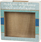 Primitives By Kathy Home D  Cor Shell Holder, 10'' Square X 2.25'', Multicolor