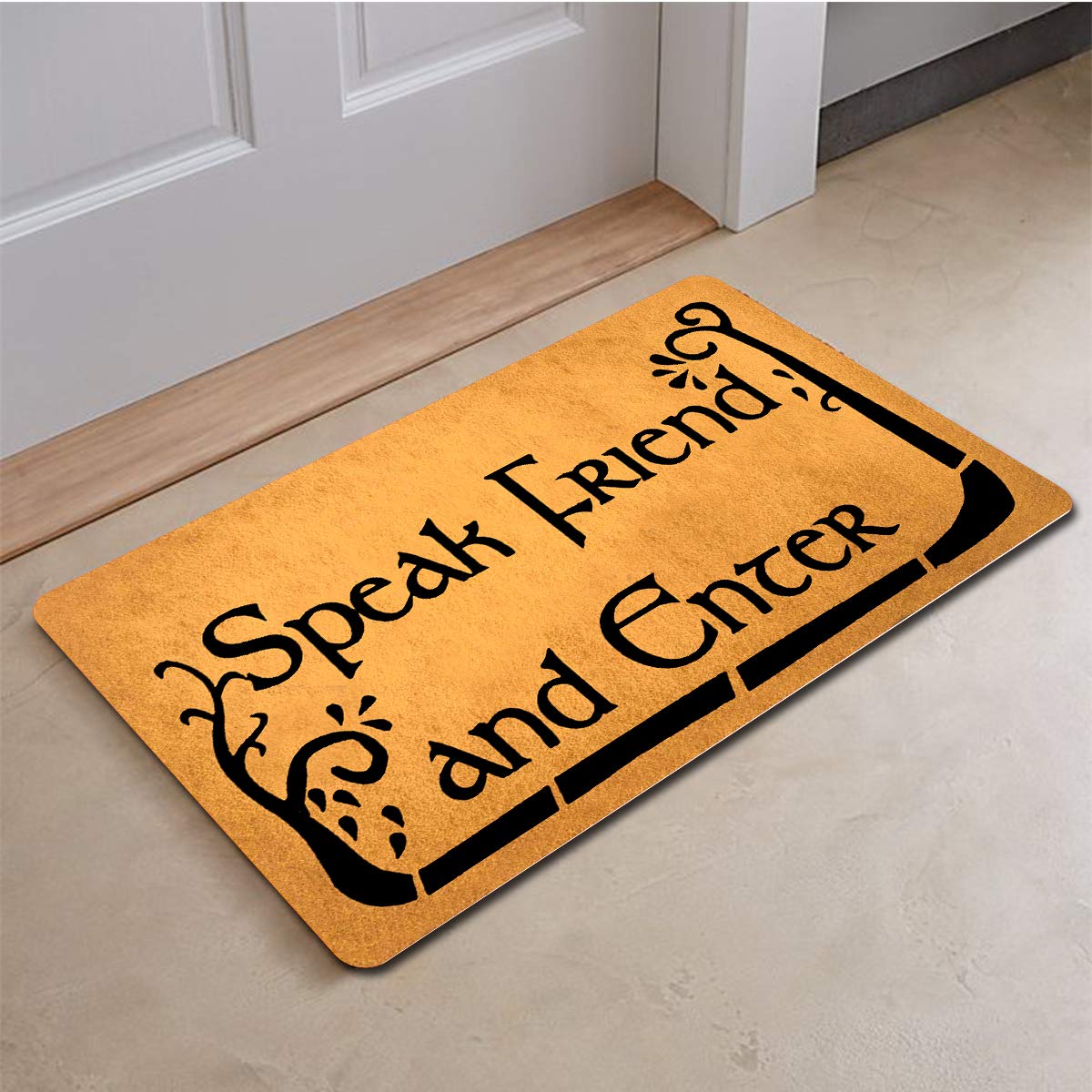 Dew Xia Funny Welcome Mats Anti-Slip Door Mats For Entrance Way Indoor Mat/Rubber Mat/Personality Rugs Kitchen Rugs And Mats 18'
