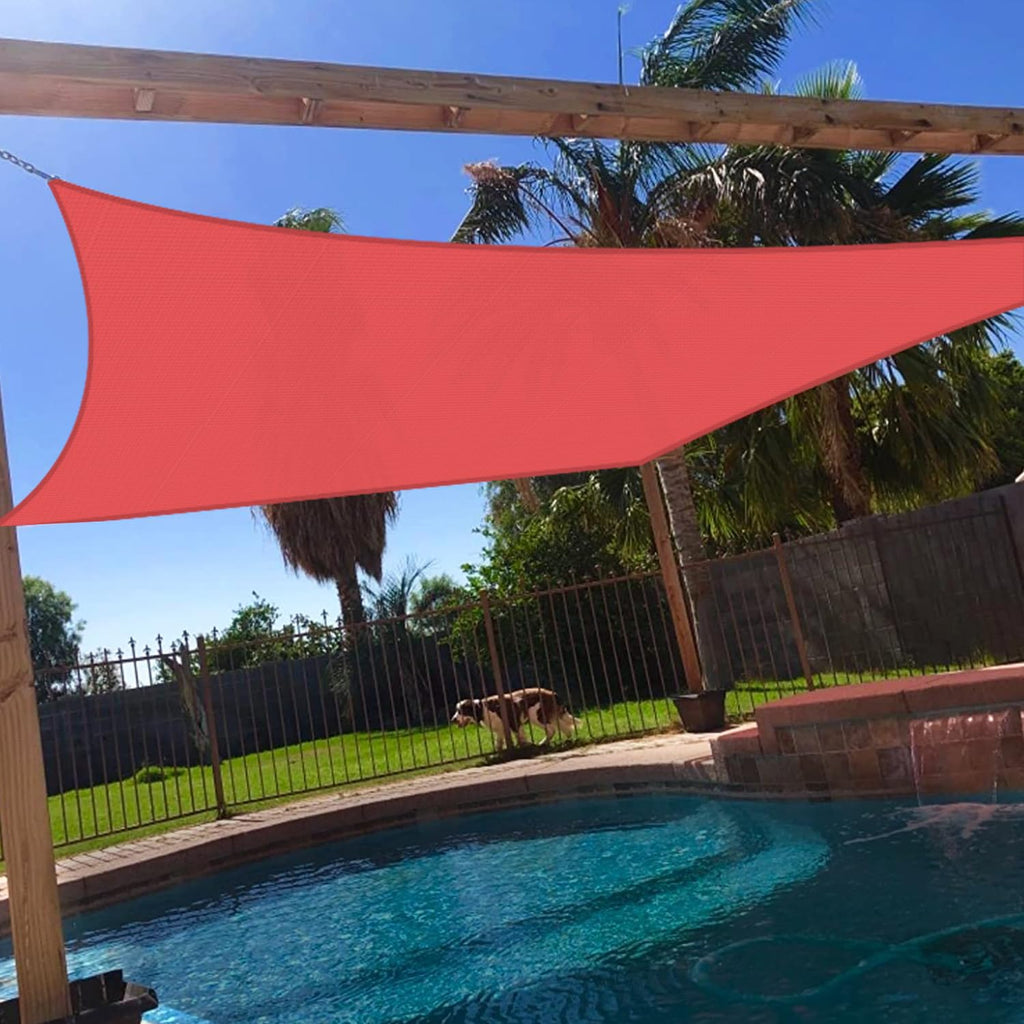 Windscreen4Less 16' X 20' Sun Shade Sail Rectangle Outdoor Canopy Cover Uv Block For Backyard Porch Pergola Deck Garden Patio (R