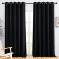 Nicetown Blackout Curtain Panels 90 Inches - Light Reducing Thermal Insulated Solid Grommet Blackout Curtains/Panels/Drapes For