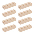 8 Pieces Wood Place Card Holders Table Number Holders Rustic Table Number Stands Wooden Sign Holders for Wedding Party Table Dec