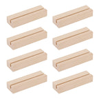 8 Pieces Wood Place Card Holders Table Number Holders Rustic Table Number Stands Wooden Sign Holders for Wedding Party Table Dec
